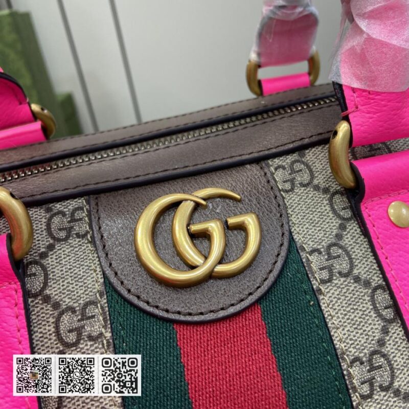 《配全套原厂绿色礼品袋》新品 Gucci Savoy系列中型旅行包 - Image 5