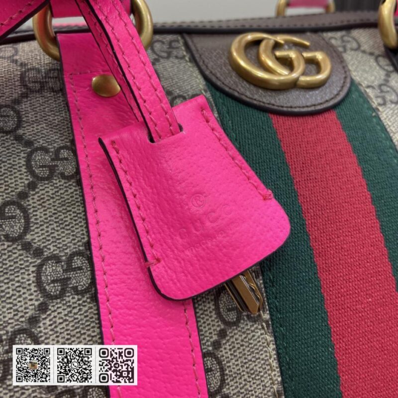《配全套原厂绿色礼品袋》新品 Gucci Savoy系列中型旅行包 - Image 7