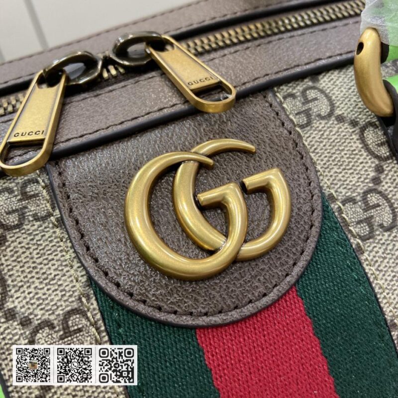 《配全套原厂绿色礼品袋》新品 Gucci Savoy系列中型旅行包 - Image 5