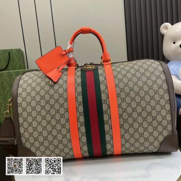 《搭配全套原厂绿色礼品袋》Gucci Savoy系列大号旅行包