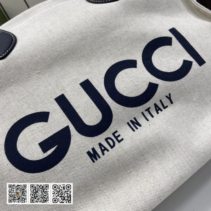 《配全套原厂绿色礼品袋》新品 饰Gucci印花中托特包 - Image 5