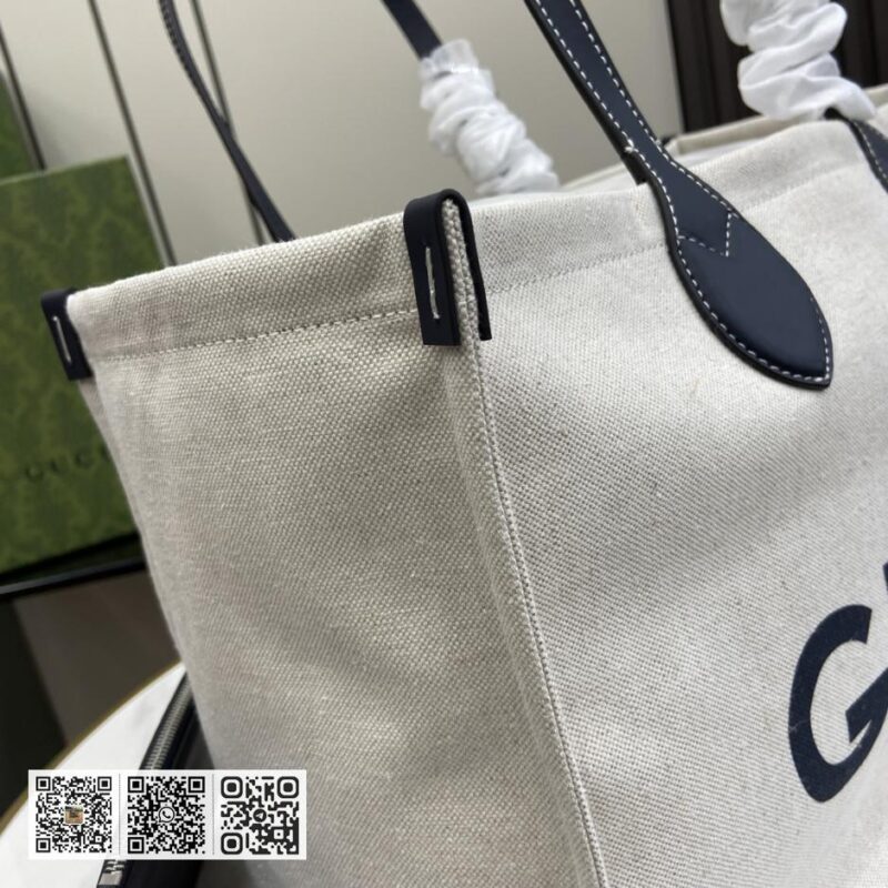 《配全套原厂绿色礼品袋》新品 饰Gucci印花中托特包 - Image 7