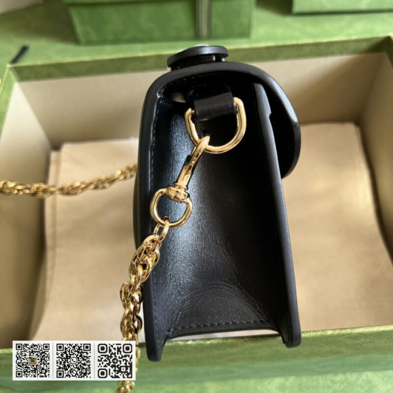 GG Matelassé皮革小手提包 - Image 4