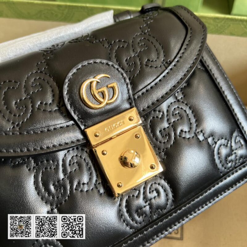 GG Matelassé皮革小手提包 - Image 5