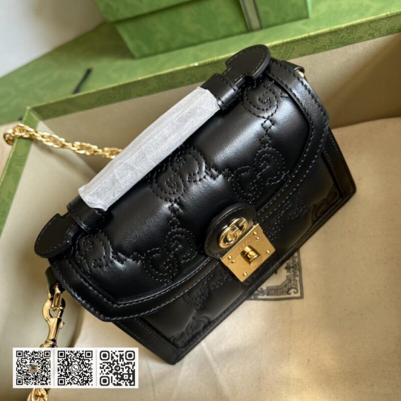 GG Matelassé皮革小手提包 - Image 6