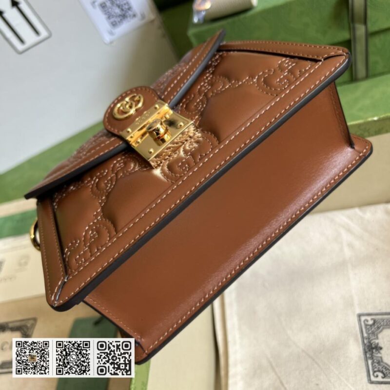 GG Matelassé皮革小手提包 - Image 3