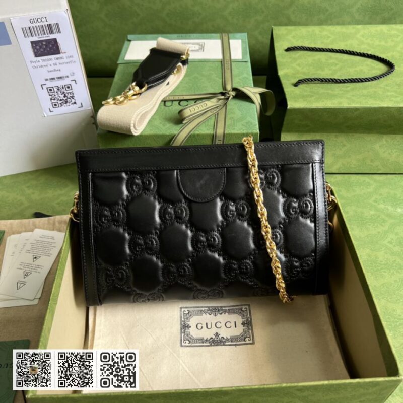 GG matelassé皮革单肩包 - Image 2