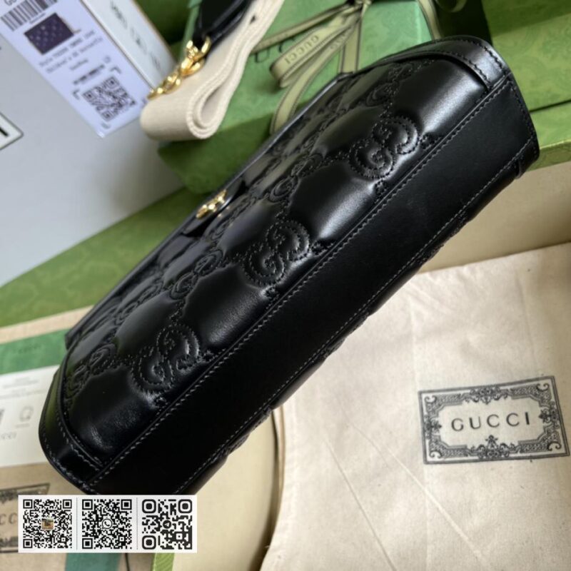 GG matelassé皮革单肩包 - Image 3