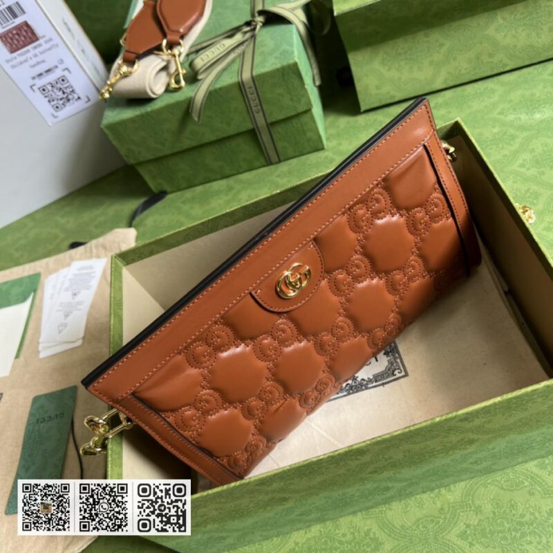 GG matelassé皮革单肩包 - Image 6