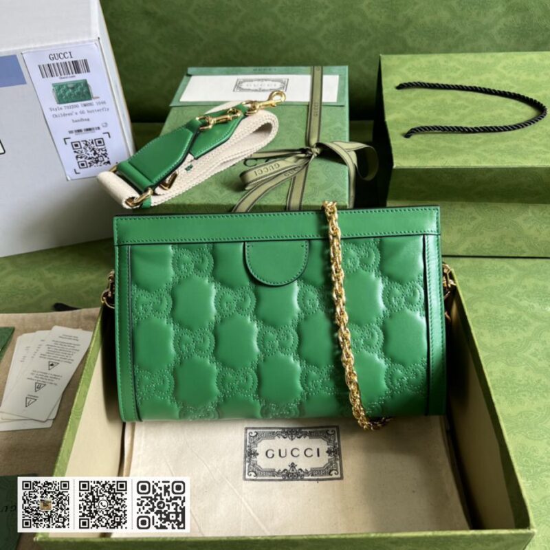 GG matelassé皮革单肩包 - Image 2