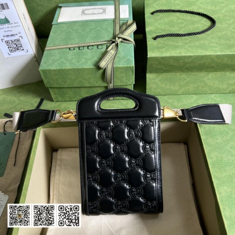 GG matelassé皮革单肩包 - Image 2