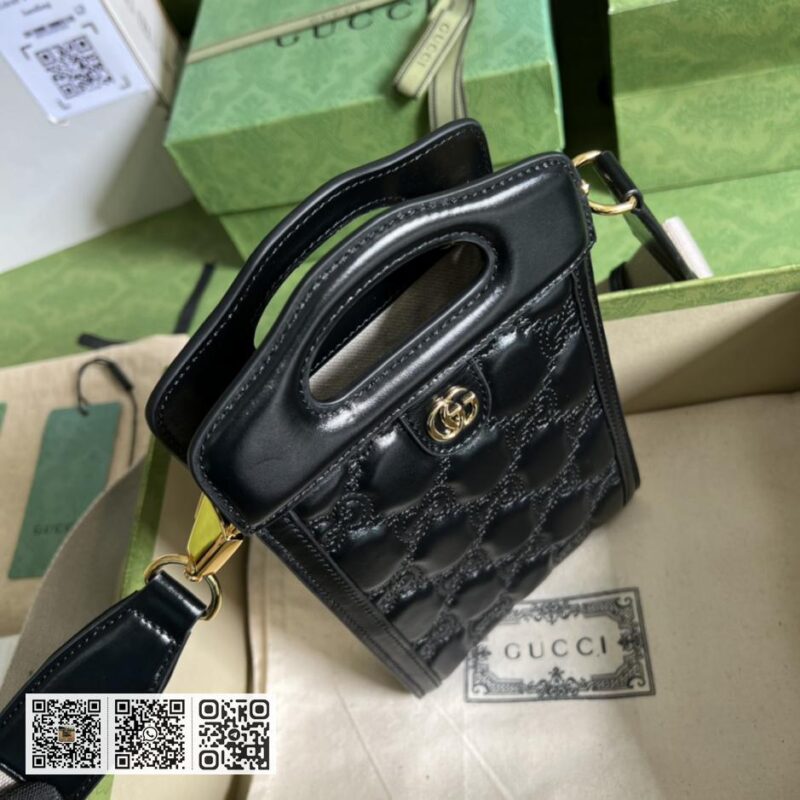 GG matelassé皮革单肩包 - Image 6