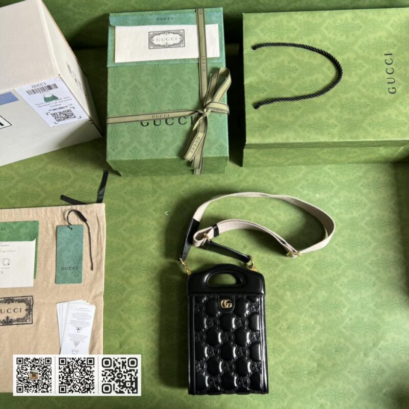 GG matelassé皮革单肩包 - Image 9