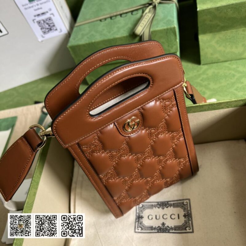 GG matelassé皮革单肩包 - Image 6