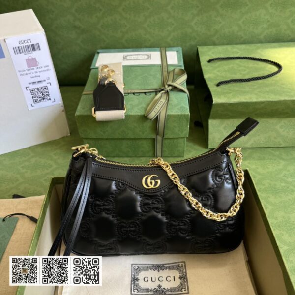 GG Matelassé皮革手袋