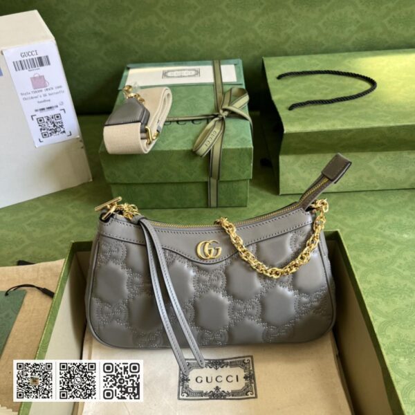 GG Matelassé皮革手袋