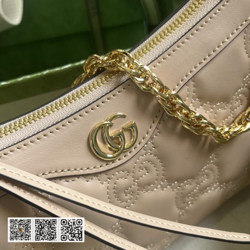 GG Matelassé皮革手袋 - Image 4
