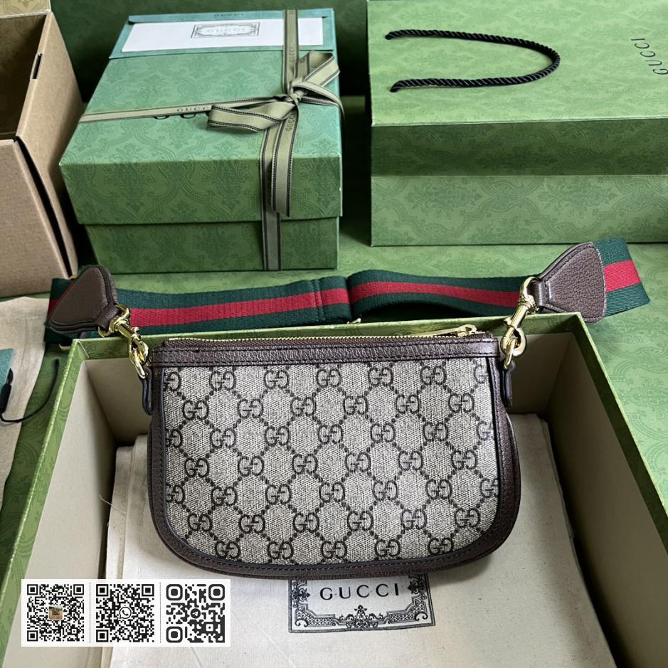 《搭配全套原厂皮绿盒包装》Gucci Blondie系列GG迷你手袋 - Image 2