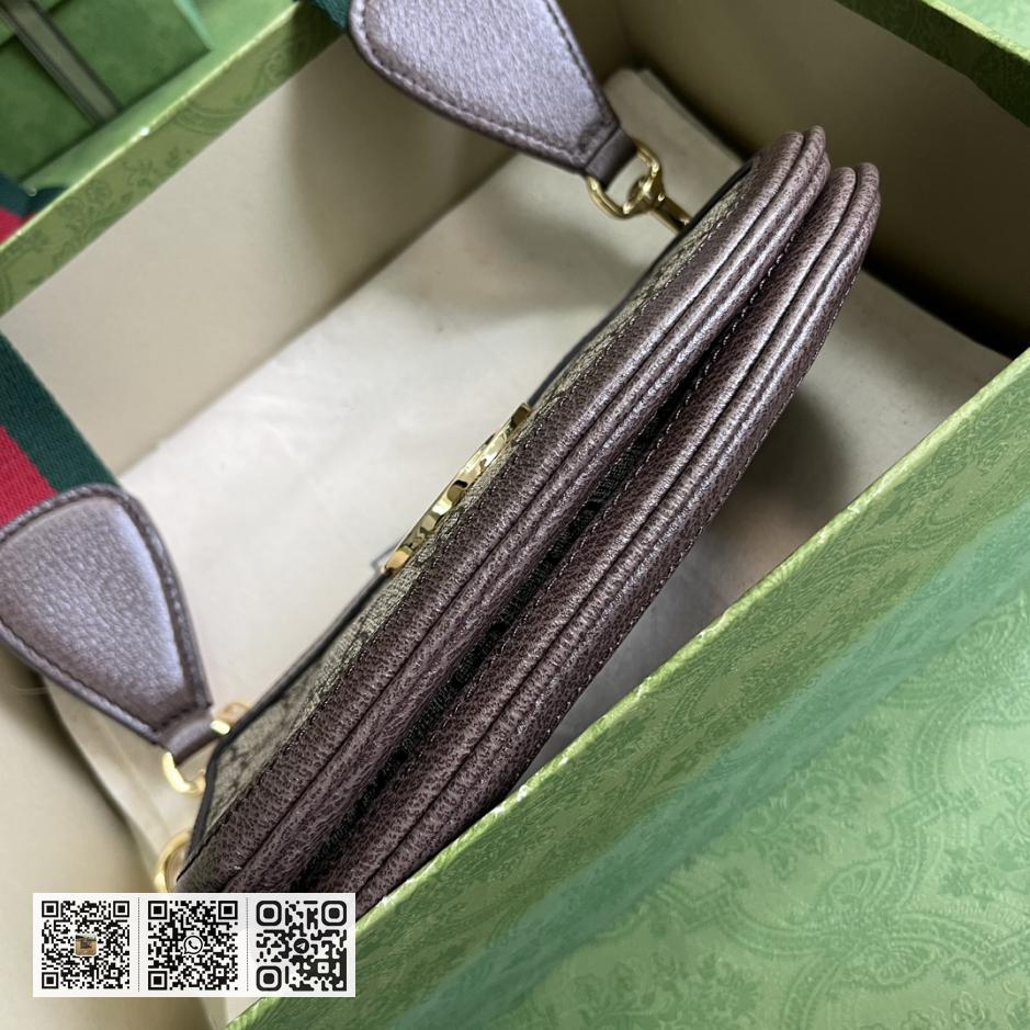 《搭配全套原厂皮绿盒包装》Gucci Blondie系列GG迷你手袋 - Image 3