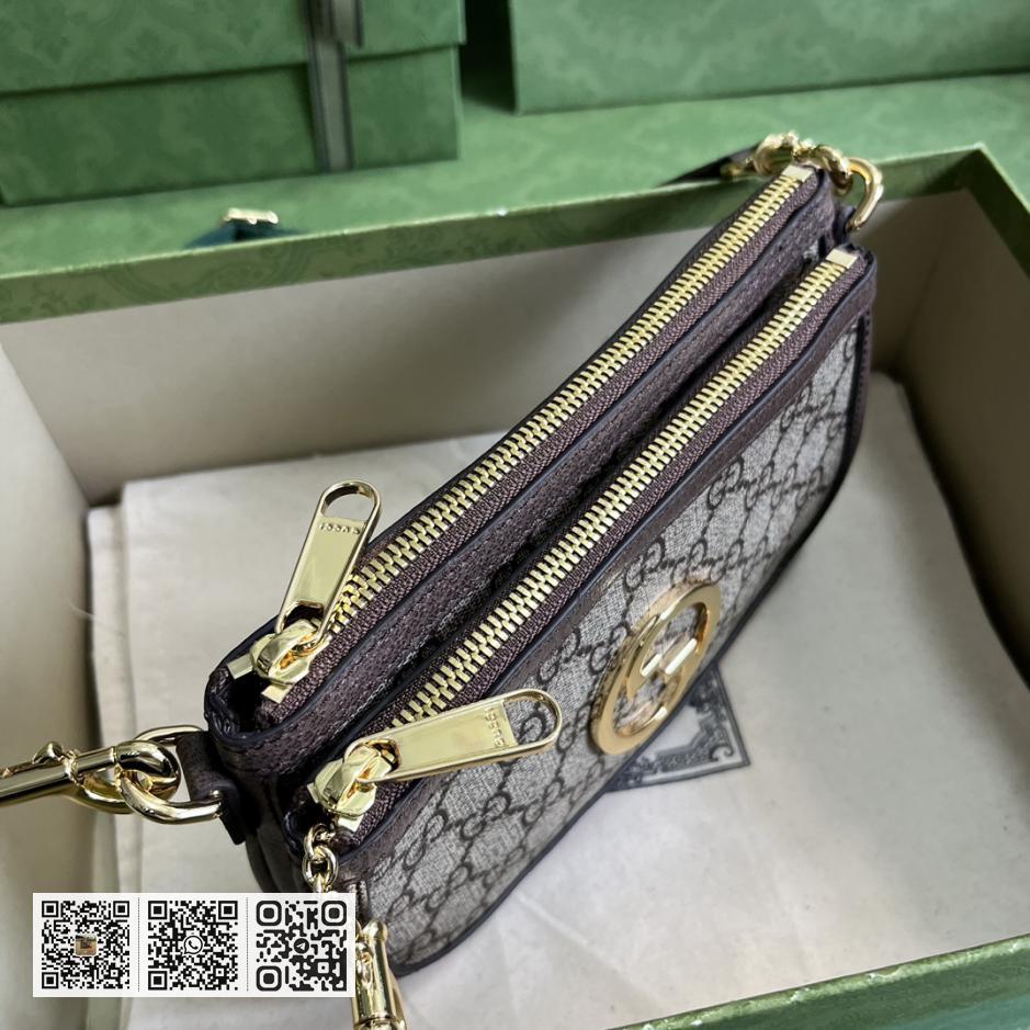 《搭配全套原厂皮绿盒包装》Gucci Blondie系列GG迷你手袋 - Image 6