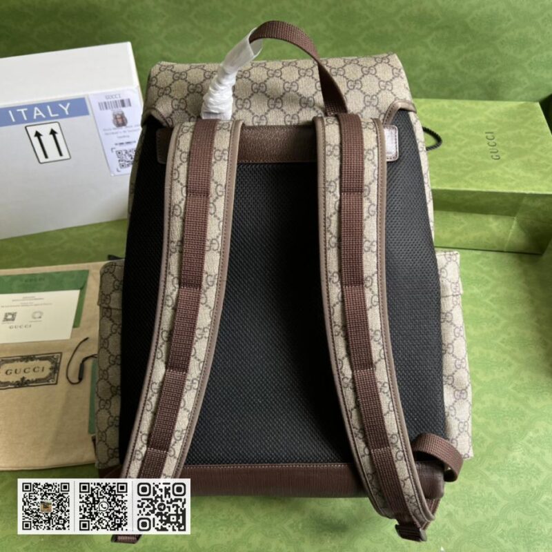 《配全套原厂绿色礼品袋》Gucci小猫印花滑板背包 - Image 2
