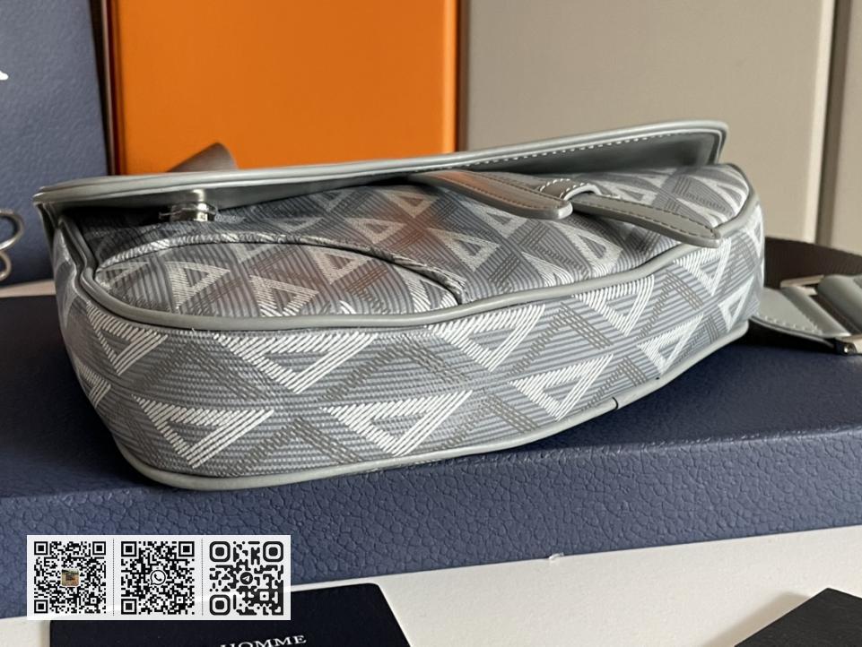 〈Dior〉Dior马鞍包以迪奥灰帆布 - Image 3