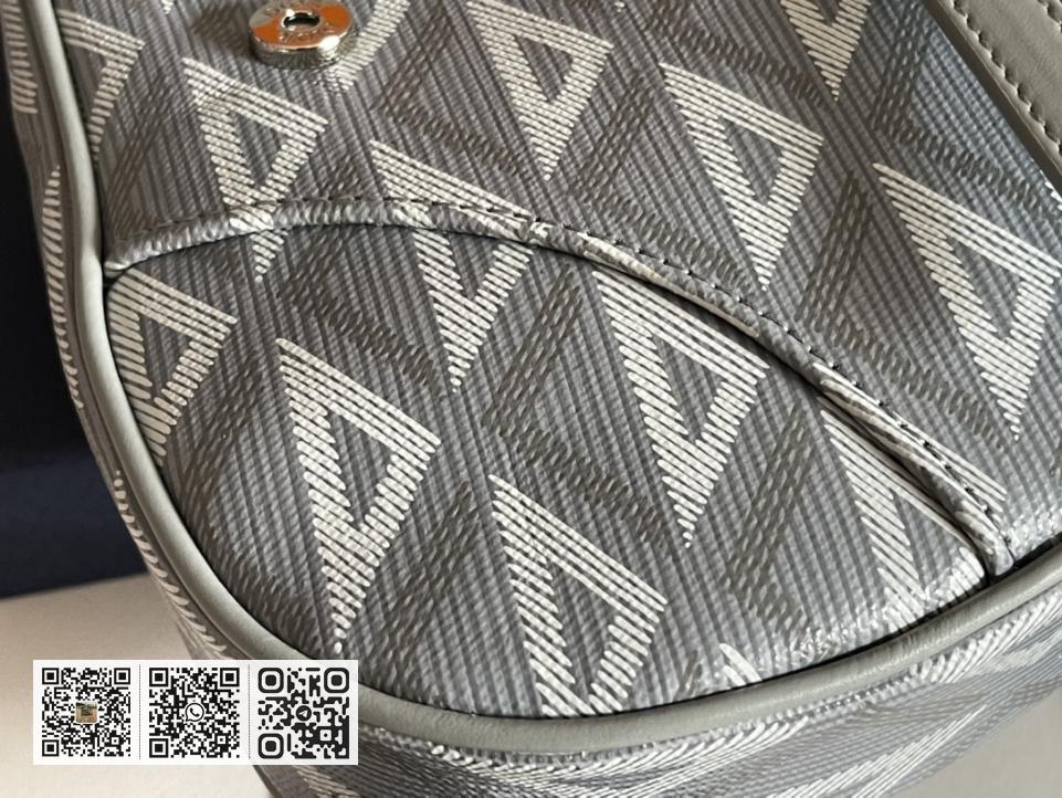 〈Dior〉Dior马鞍包以迪奥灰帆布 - Image 4