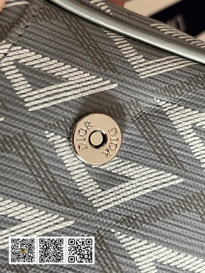 〈Dior〉Dior马鞍包以迪奥灰帆布 - Image 7