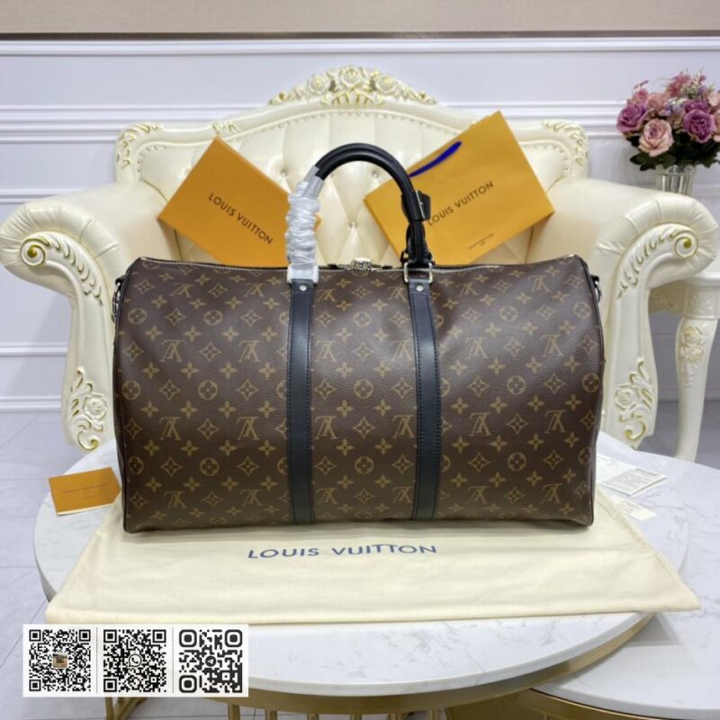 LV LU KEEPALL 50cm 旅行袋（配肩带 - Image 3