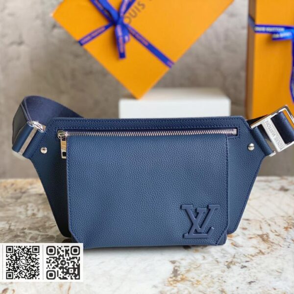LV M21364蓝色 全皮腰包胸包系列