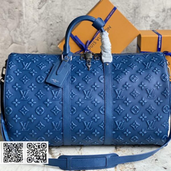 LV M21375蓝色全皮 旅行袋系列