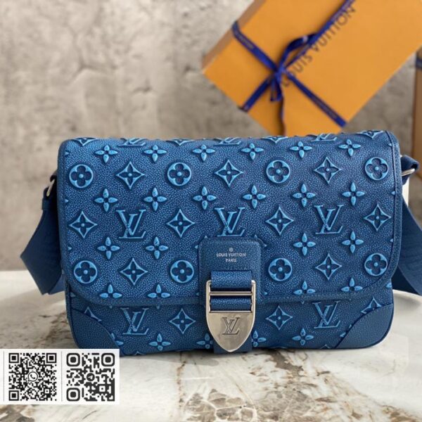 LV M21358蓝色 男包邮差包系列