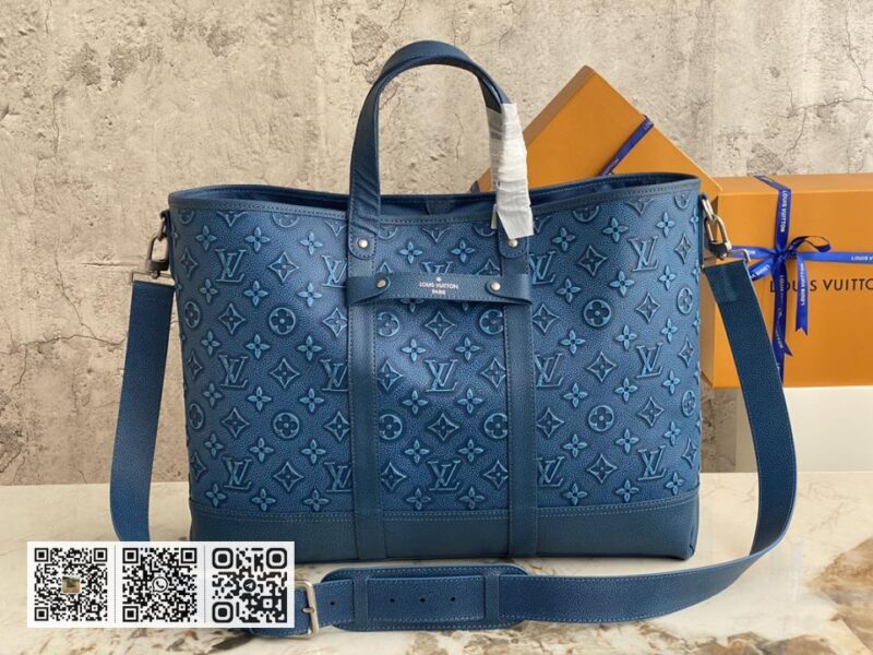 LV M21371蓝色 全皮公文包旅行袋系列