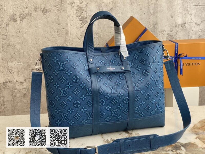 LV M21371蓝色 全皮公文包旅行袋系列 - Image 2