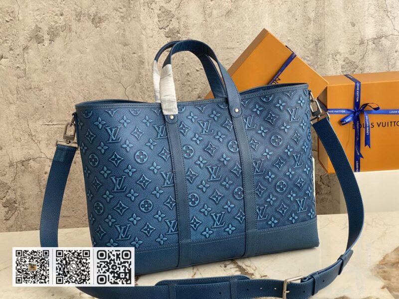 LV M21371蓝色 全皮公文包旅行袋系列 - Image 4