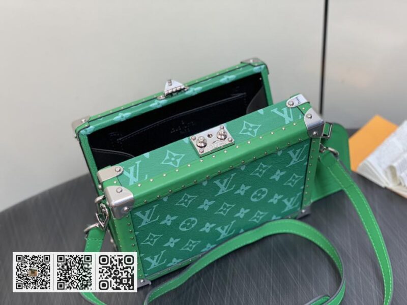 LV M11049绿花 男包盒子包系列 - Image 4