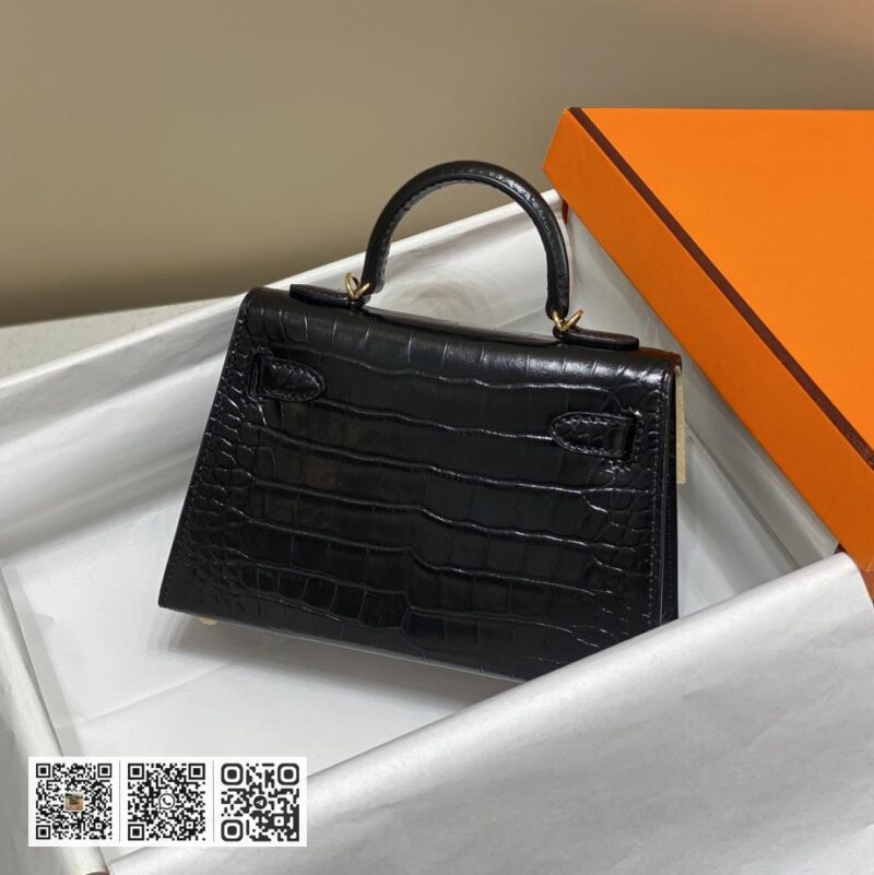 Hermes 黑金独家机车版代全钢制五金/仿真鳄 - Image 8