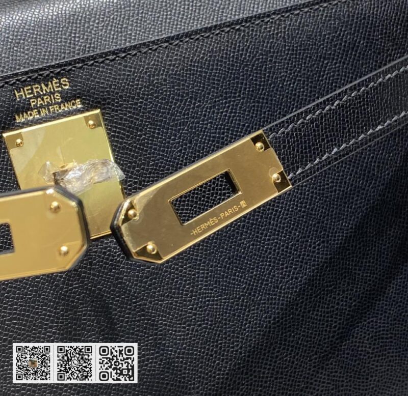 Hermes Kelly elan黑金进口牛皮 - Image 8