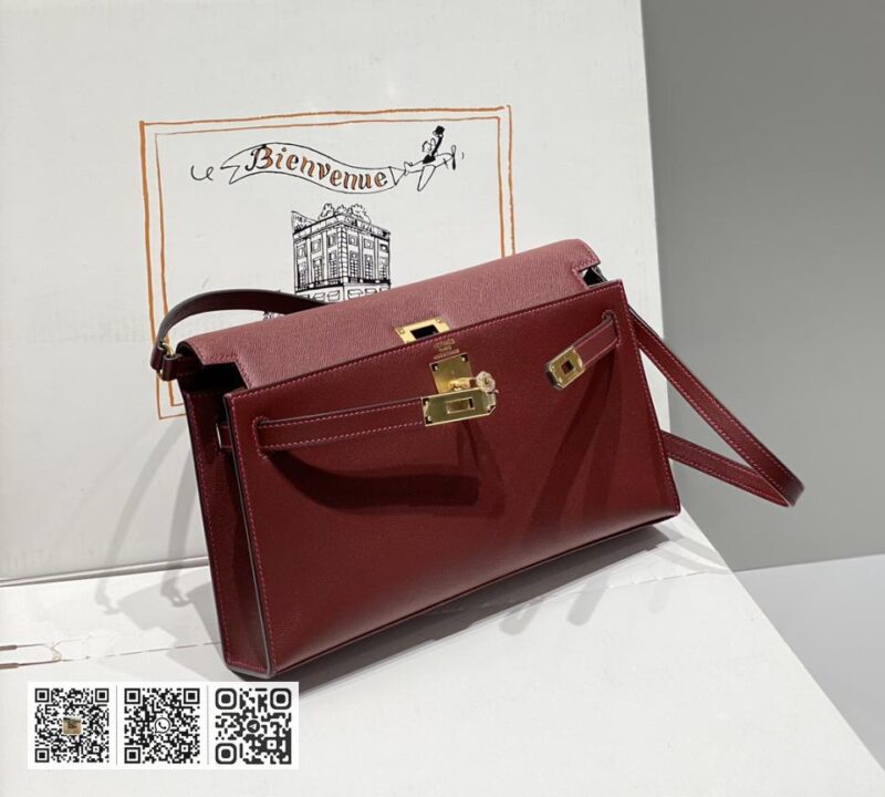 Hermes Kelly elan枣红 - Image 8