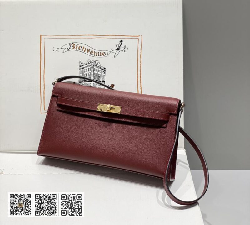 Hermes Kelly elan枣红 - Image 9