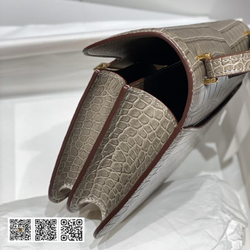 Hermes ・仿真鳄・斑鸠灰 ・ 独家质量 - Image 13