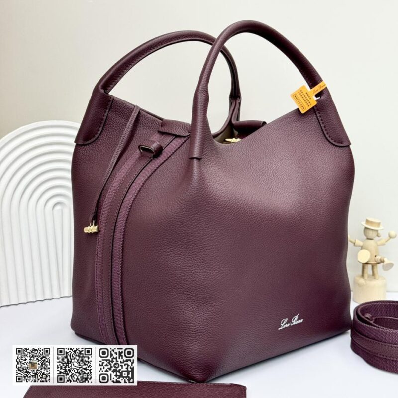 Loro Piana 大号水桶包 红豆色 - Image 2
