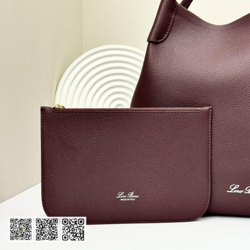 Loro Piana 大号水桶包 红豆色 - Image 7