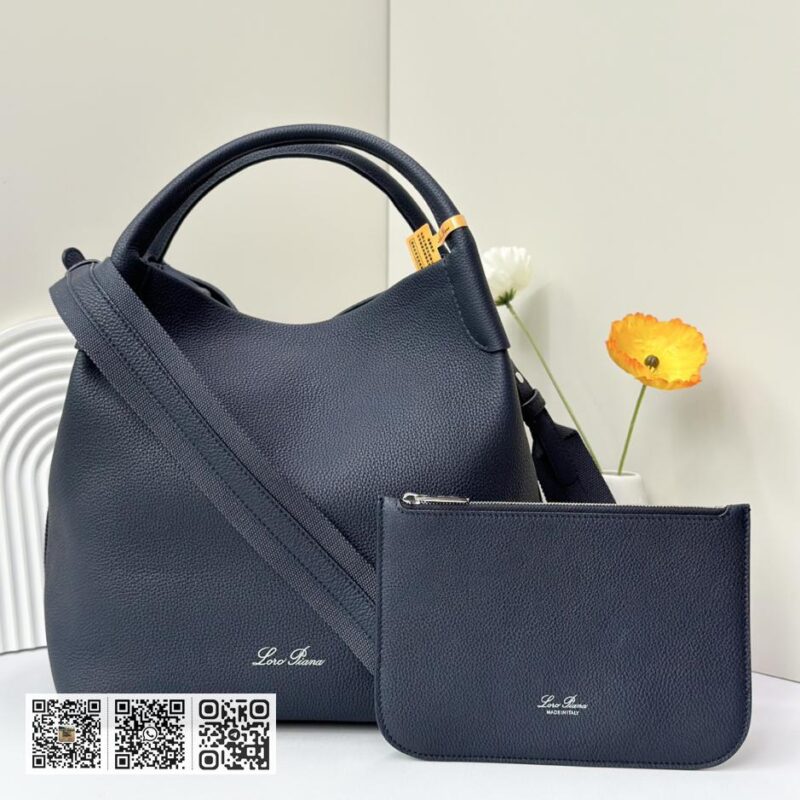 Loro Piana 大号水桶包 午夜蓝