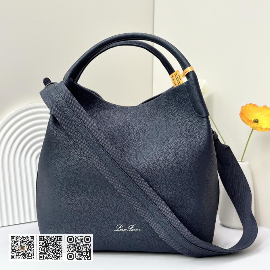 Loro Piana 大号水桶包 午夜蓝 - Image 2