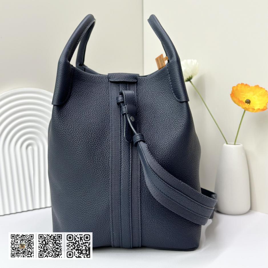 Loro Piana 大号水桶包 午夜蓝 - Image 3