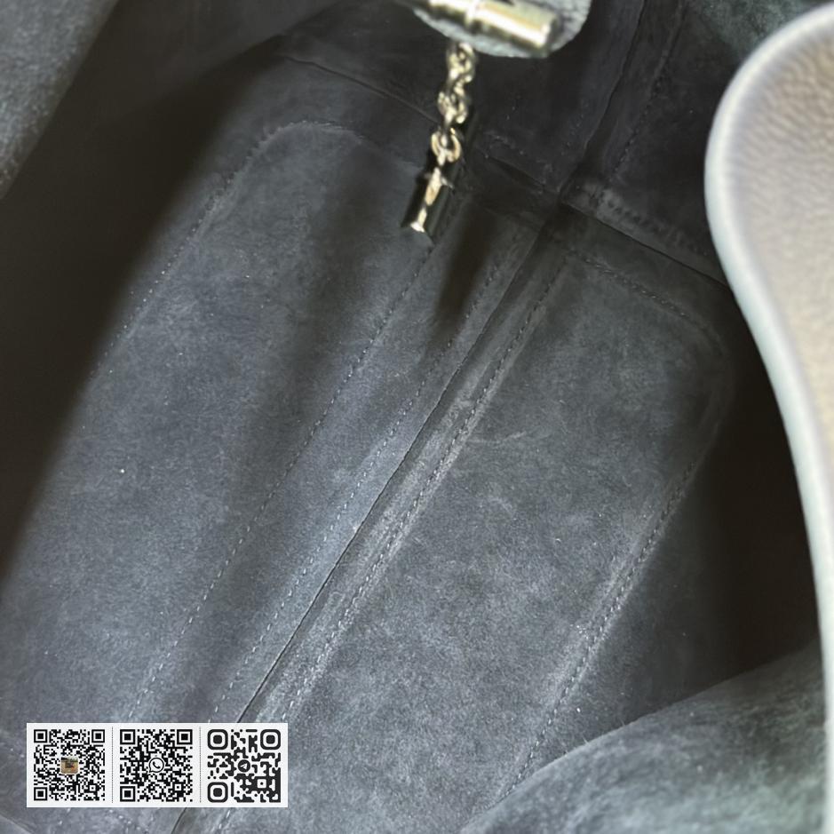 Loro Piana 大号水桶包 午夜蓝 - Image 9