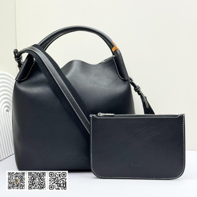 Loro Piana 大号水桶包 黑色