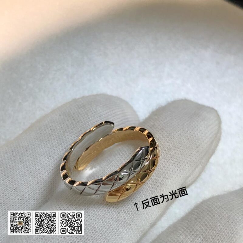 Chanel coco crush双层带钻戒指，窄版 - Image 3