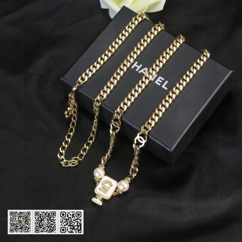 Chanel 珍珠香水瓶腰链 - Image 3